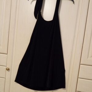 Elegant Black Sleeveless Beach Dress
